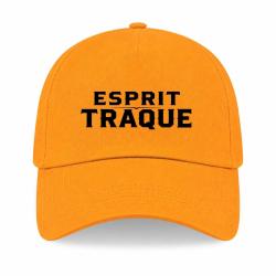 Casquette Chasse - Esprit traque - Typographie - Jaune