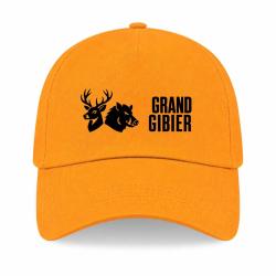 Casquette Chasse - Grand gibier - Cerf et sanglier - Jaune