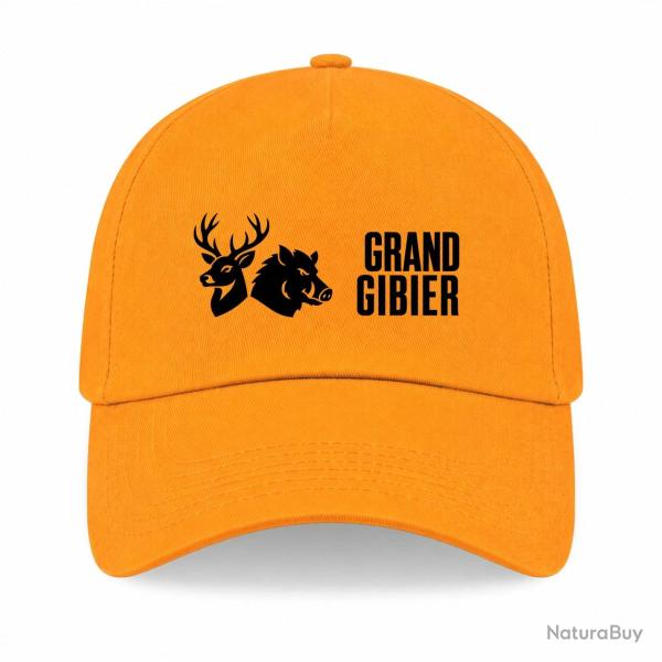 Casquette Chasse - Grand gibier - Cerf et sanglier - Jaune
