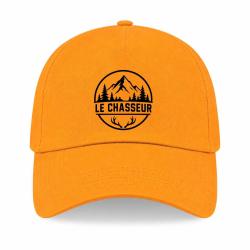 Casquette Chasse - Le chasseur - Montagnes et ramure - Jaune