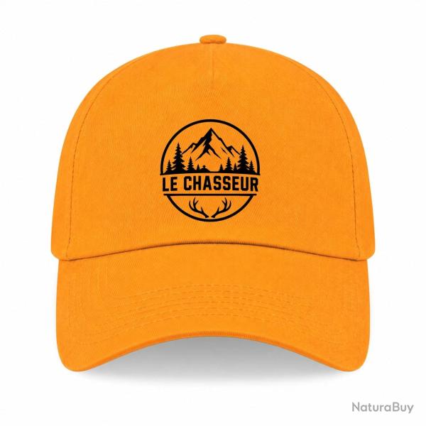 Casquette Chasse - Le chasseur - Montagnes et ramure - Jaune