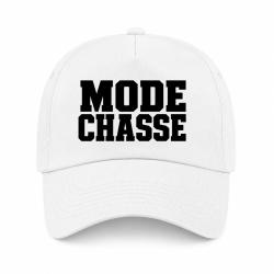 Casquette Chasse - Mode chasse - Typographie orange - Blanc