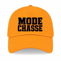 Casquette Chasse - Mode chasse - Typographie orange - Jaune