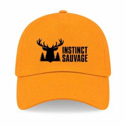 Casquette Chasse - Instinct sauvage - Cerf des bois - Jaune