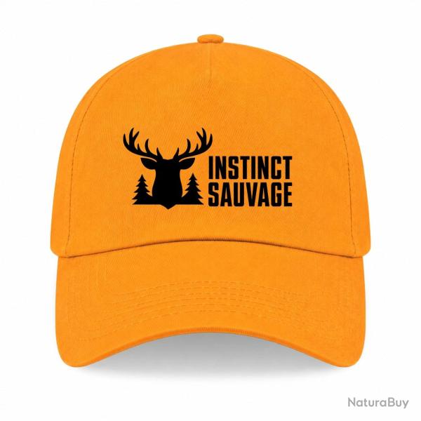 Casquette Chasse - Instinct sauvage - Cerf des bois - Jaune