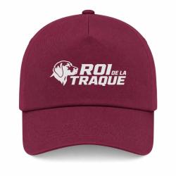 Casquette Chasse - Roi de la traque - Chien courant - Bordeaux