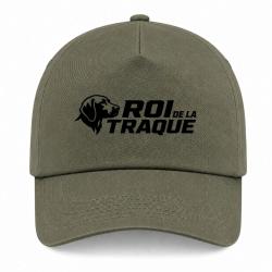 Casquette Chasse - Roi de la traque - Chien courant - Kaki / Noir