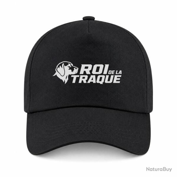 Casquette Chasse - Roi de la traque - Chien courant - Noir