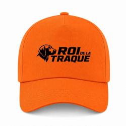 Casquette Chasse - Roi de la traque - Chien courant - Orange
