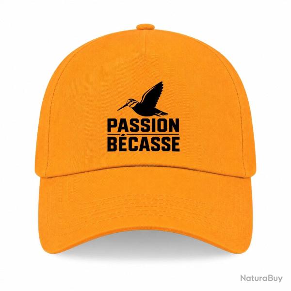 Casquette Chasse - Passion b�casse - Oiseau en vol - Jaune