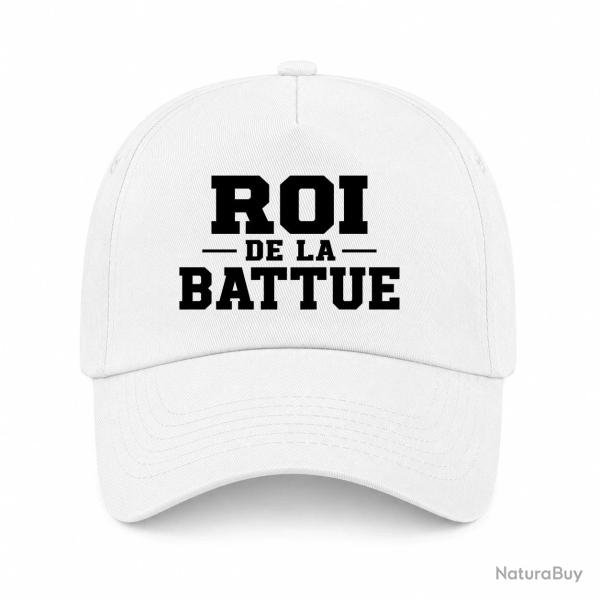 Casquette Chasse - Roi de la battue - Orange - Blanc