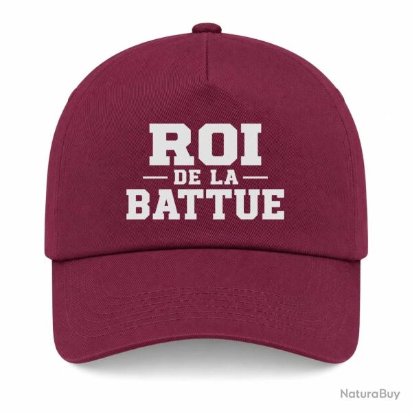 Casquette Chasse - Roi de la battue - Orange - Bordeaux