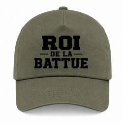 Casquette Chasse - Roi de la battue - Orange - Kaki / Noir