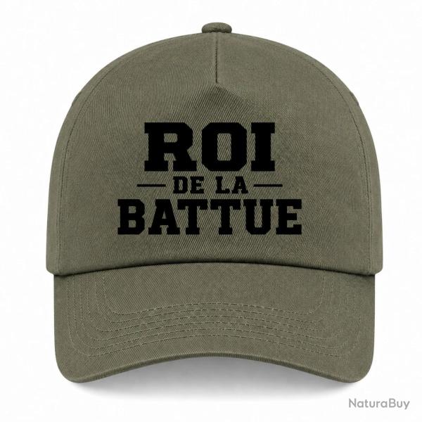 Casquette Chasse - Roi de la battue - Orange - Kaki / Noir