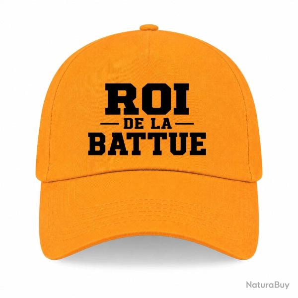 Casquette Chasse - Roi de la battue - Orange - Jaune