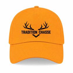 Casquette Chasse - Tradition chasse - For&ecirc;t et ramure - Jaune