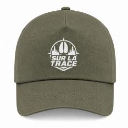 Casquette Chasse - Sur la trace - Empreinte de sanglier - Kaki / Blanc