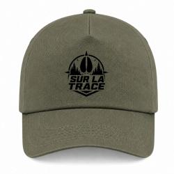 Casquette Chasse - Sur la trace - Empreinte de sanglier - Kaki / Noir