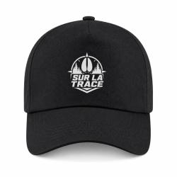 Casquette Chasse - Sur la trace - Empreinte de sanglier - Noir