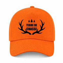 Casquette Chasse - Terre de chasse - Bois de cerf - Orange