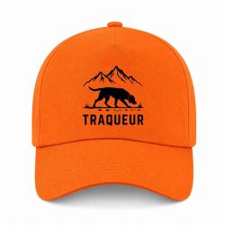 Casquette Chasse - Traqueur - Chien des montagnes - Orange