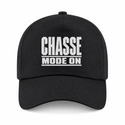 Casquette Chasse - Chasse mode ON - Typographie - Noir