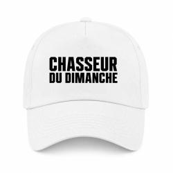 Casquette Chasse - Chasseur du dimanche - Orange - Blanc