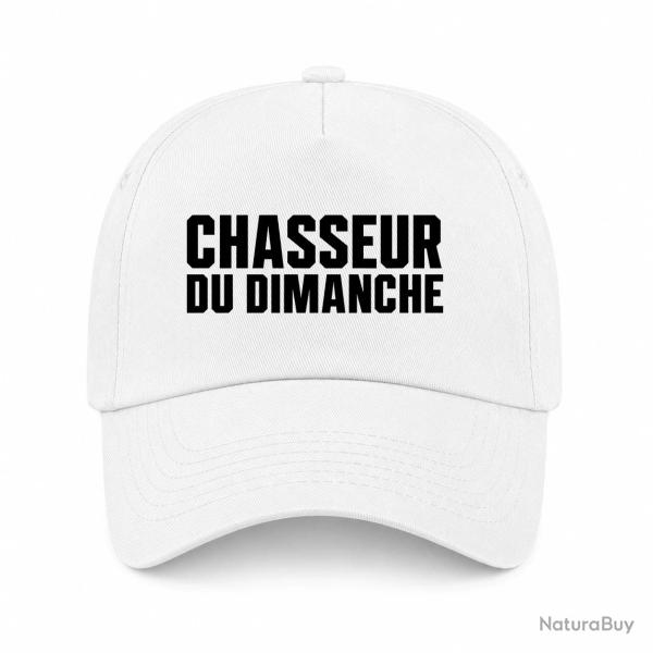 Casquette Chasse - Chasseur du dimanche - Orange - Blanc