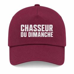 Casquette Chasse - Chasseur du dimanche - Orange - Bordeaux