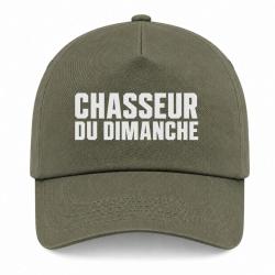 Casquette Chasse - Chasseur du dimanche - Orange - Kaki / Blanc