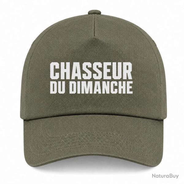 Casquette Chasse - Chasseur du dimanche - Orange - Kaki / Blanc