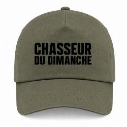 Casquette Chasse - Chasseur du dimanche - Orange - Kaki / Noir