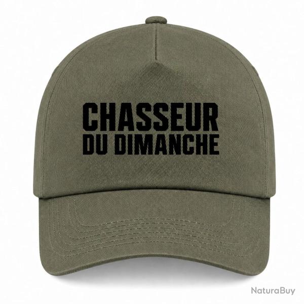 Casquette Chasse - Chasseur du dimanche - Orange - Kaki / Noir