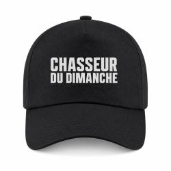 Casquette Chasse - Chasseur du dimanche - Orange - Noir