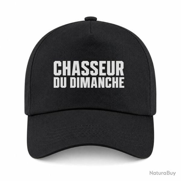 Casquette Chasse - Chasseur du dimanche - Orange - Noir