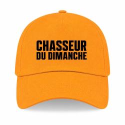 Casquette Chasse - Chasseur du dimanche - Orange - Jaune