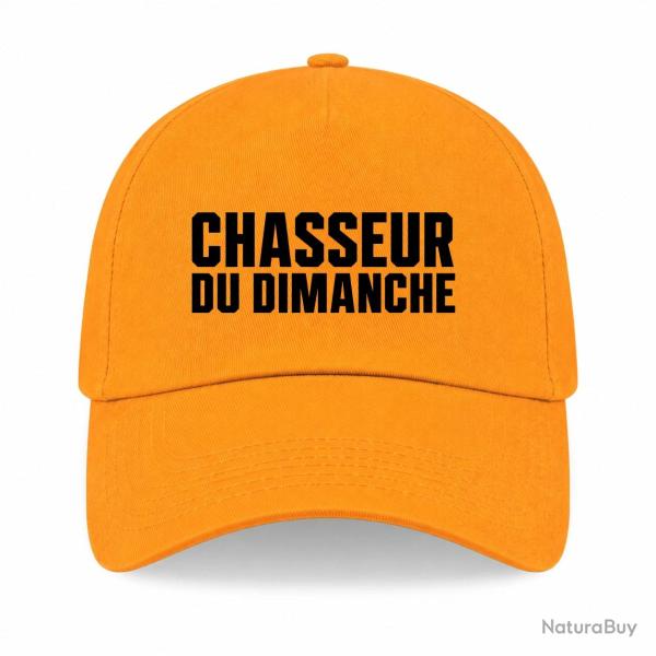 Casquette Chasse - Chasseur du dimanche - Orange - Jaune