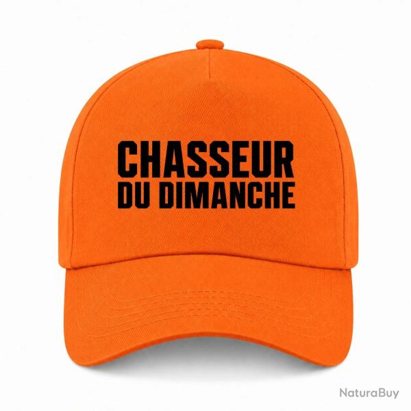 Casquette Chasse - Chasseur du dimanche - Orange - Orange