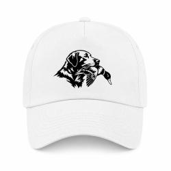 Casquette Chasse - Compagnon de chasse - Chien au canard - Blanc