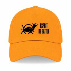 Casquette Chasse - Esprit de battue - Sanglier au cor - Jaune