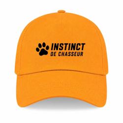 Casquette Chasse - Instinct de chasseur - Empreinte - Jaune