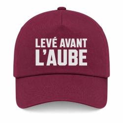 Casquette Chasse - Lev&eacute; avant l'aube - Collection homme - Bordeaux