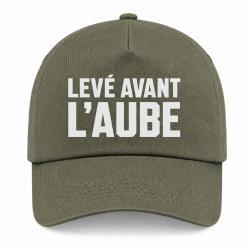 Casquette Chasse - Lev&eacute; avant l'aube - Collection homme - Kaki / Blanc