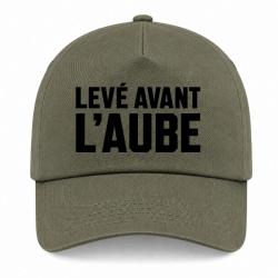 Casquette Chasse - Lev&eacute; avant l'aube - Collection homme - Kaki / Noir