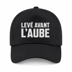 Casquette Chasse - Lev&eacute; avant l'aube - Collection homme - Noir