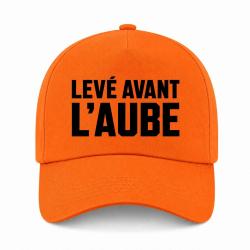 Casquette Chasse - Lev&eacute; avant l'aube - Collection homme - Orange