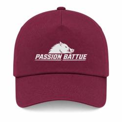 Casquette Chasse - Passion battue - Sanglier courant - Bordeaux