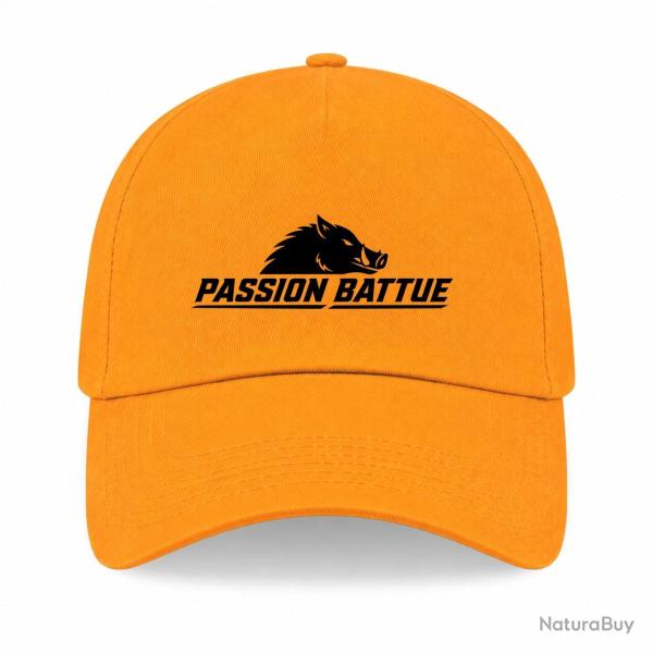 Casquette Chasse - Passion battue - Sanglier courant - Jaune