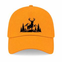 Casquette Chasse - Seigneur des montagnes - Cerf - Jaune