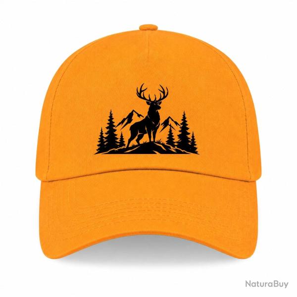 Casquette Chasse - Seigneur des montagnes - Cerf - Jaune